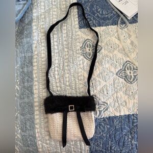 Elegant Black and Cream Little Girl Purse